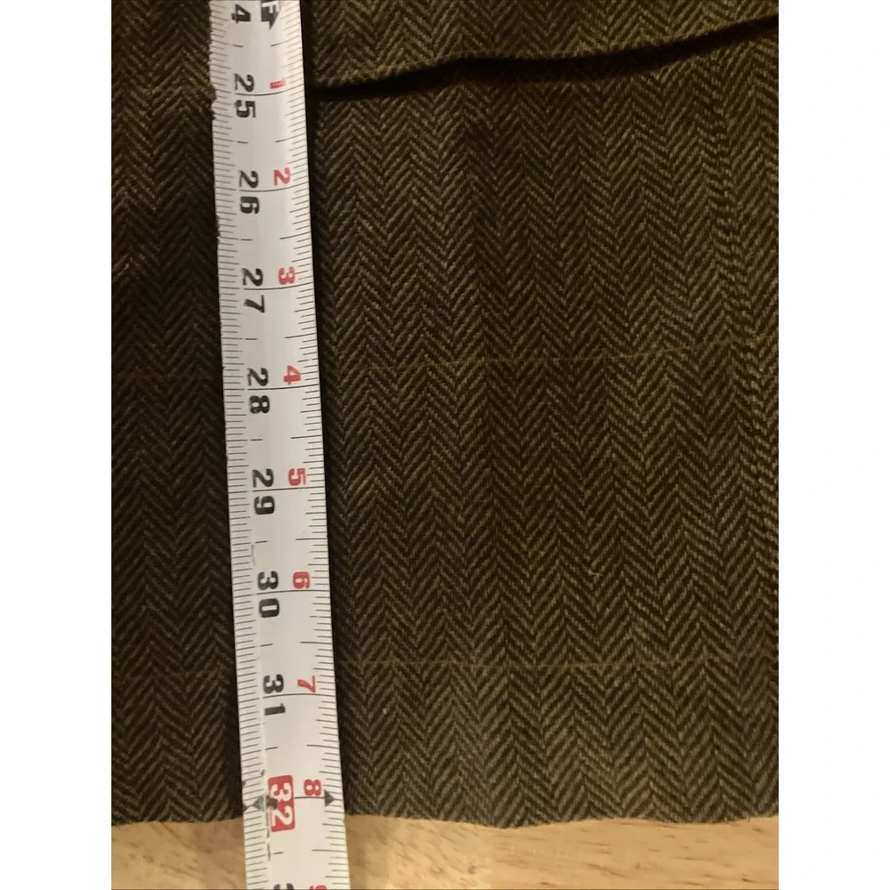 Vintage Banana Republic 44R Brown Herringbone Wool Blazer USA